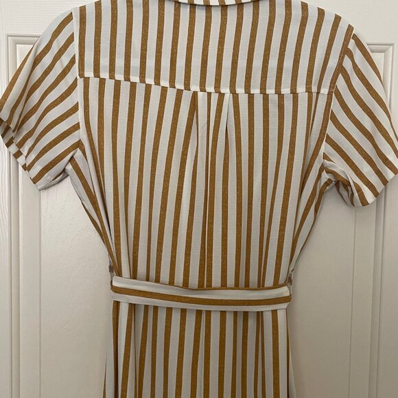 Ten Sixty Sherman Button Front Shirt Striped Dress - Picture 3 of 5